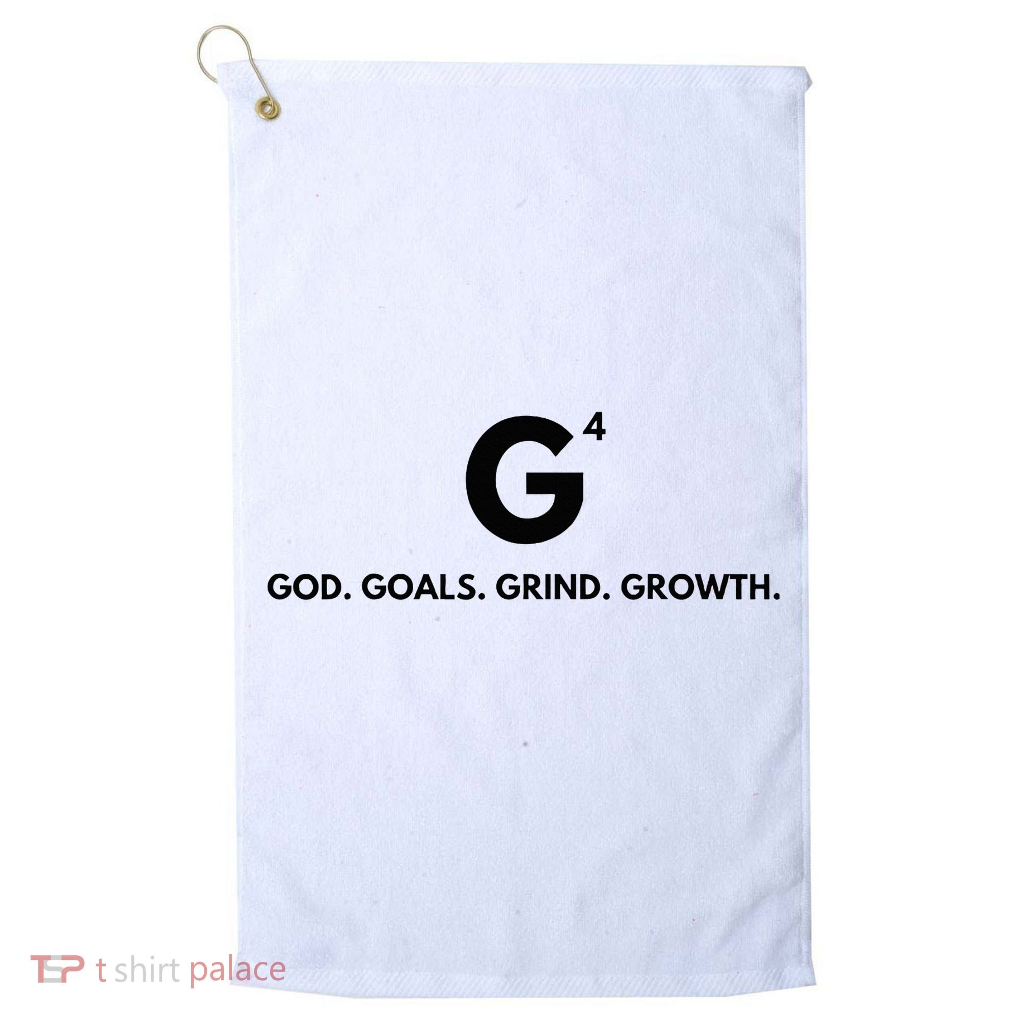 G4 God. Goals. Grind. Growth. Golf Towel