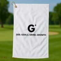 G4 God. Goals. Grind. Growth. Golf Towel thumb 1