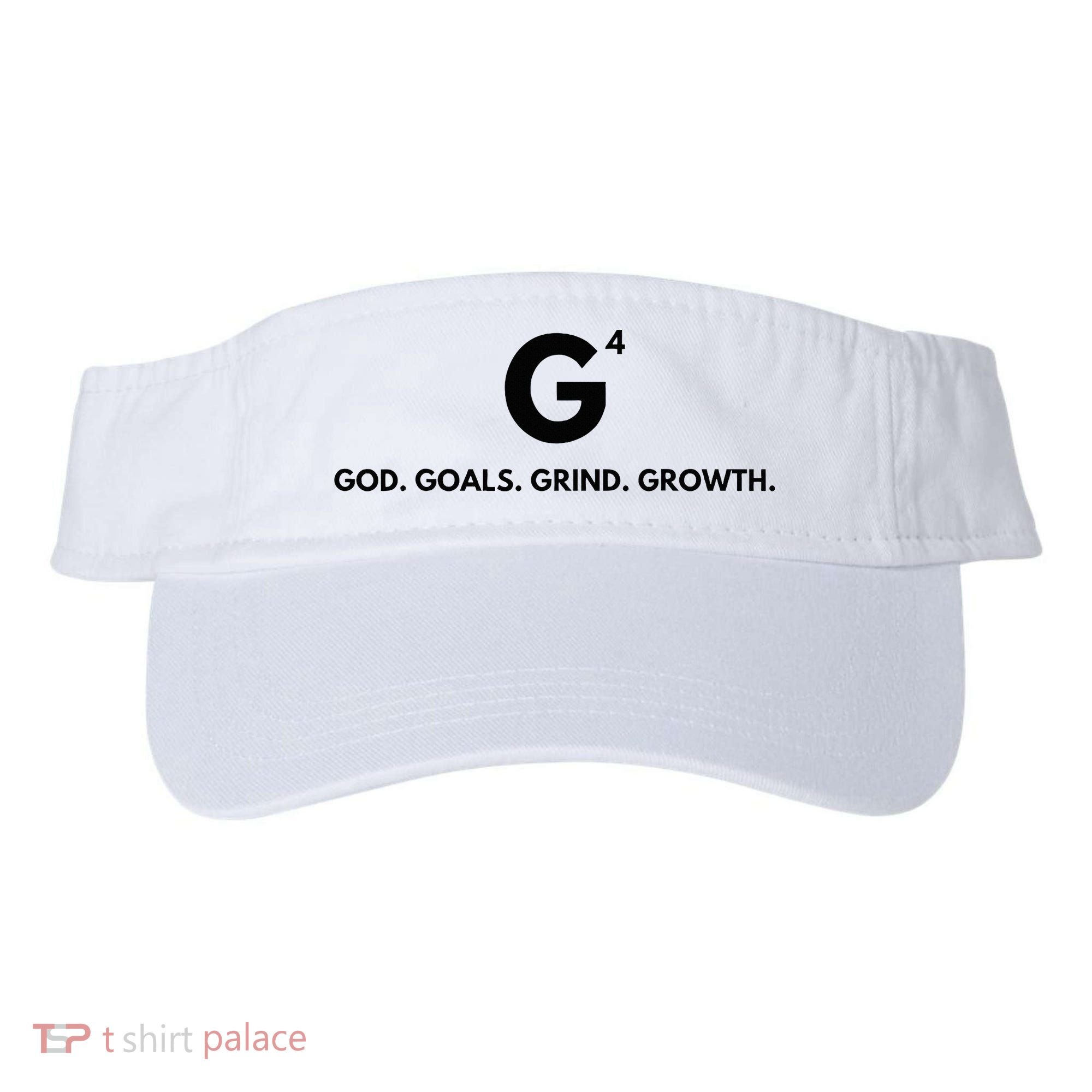 G4 God. Goals. Grind. Growth. Visor