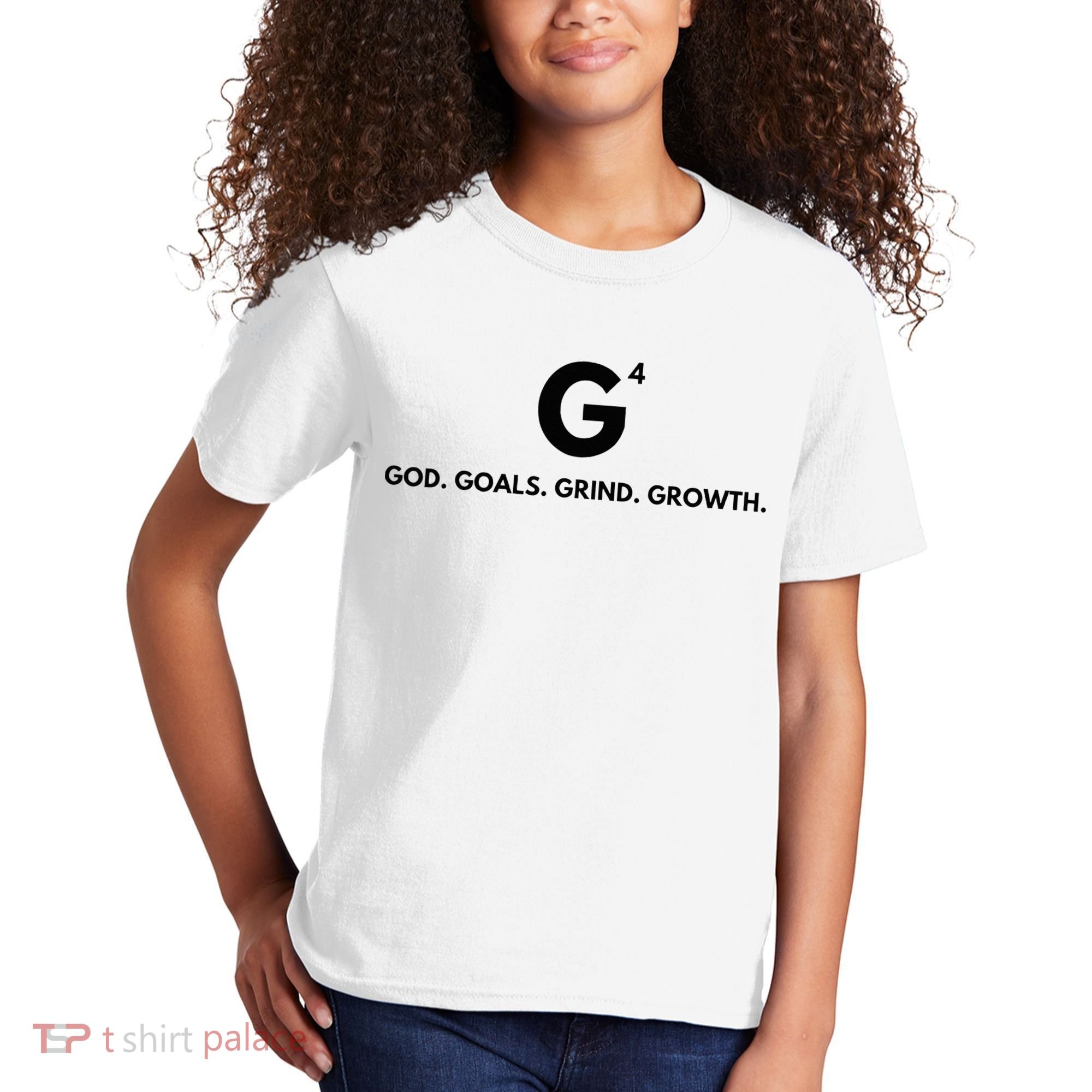 G4 God. Goals. Grind. Growth. Kids T-Shirt