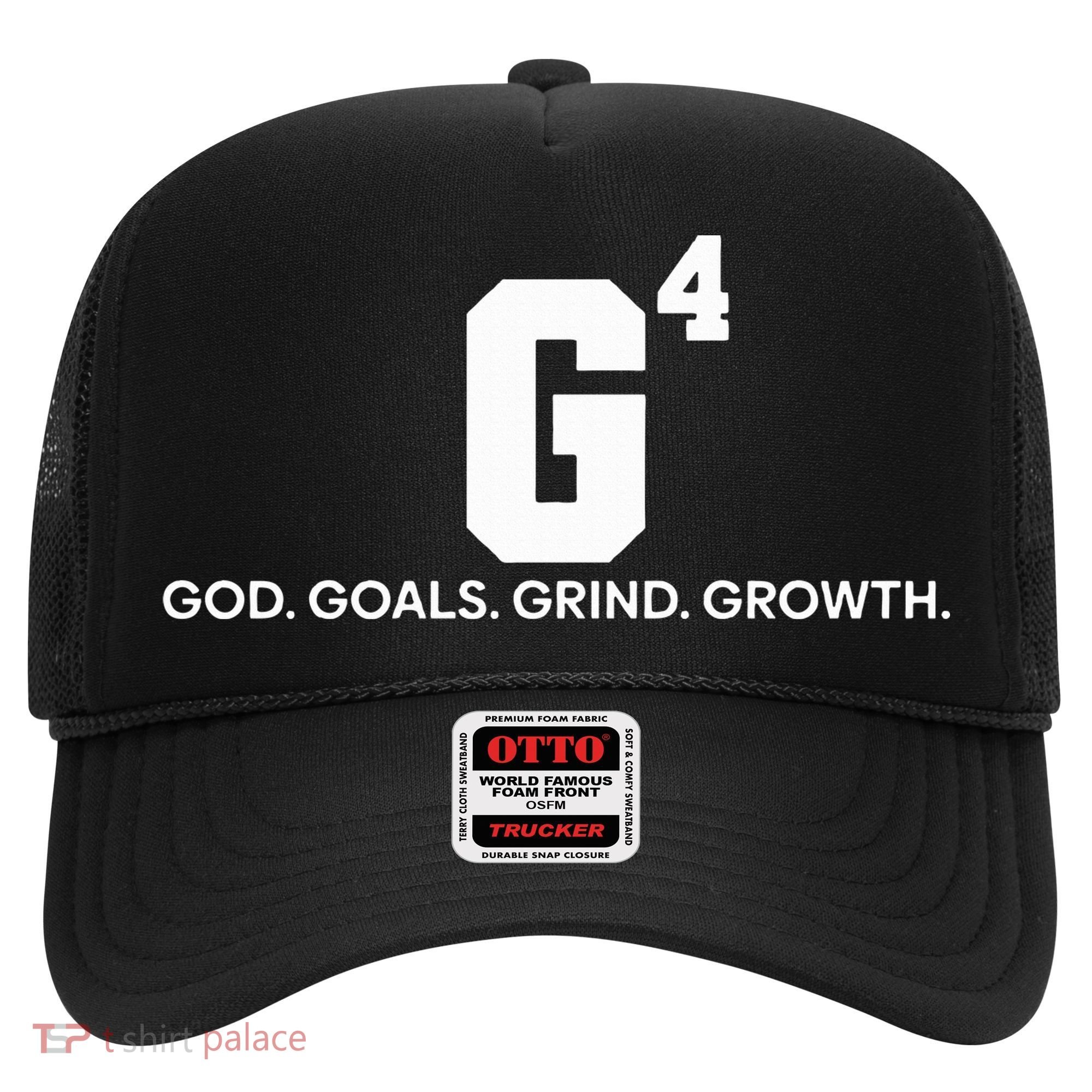 G4 God Goals Grind Growth Funny Christian Hat