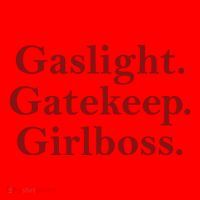 Gaslight Gatekeep Girlboss Santa Hat thumb 1