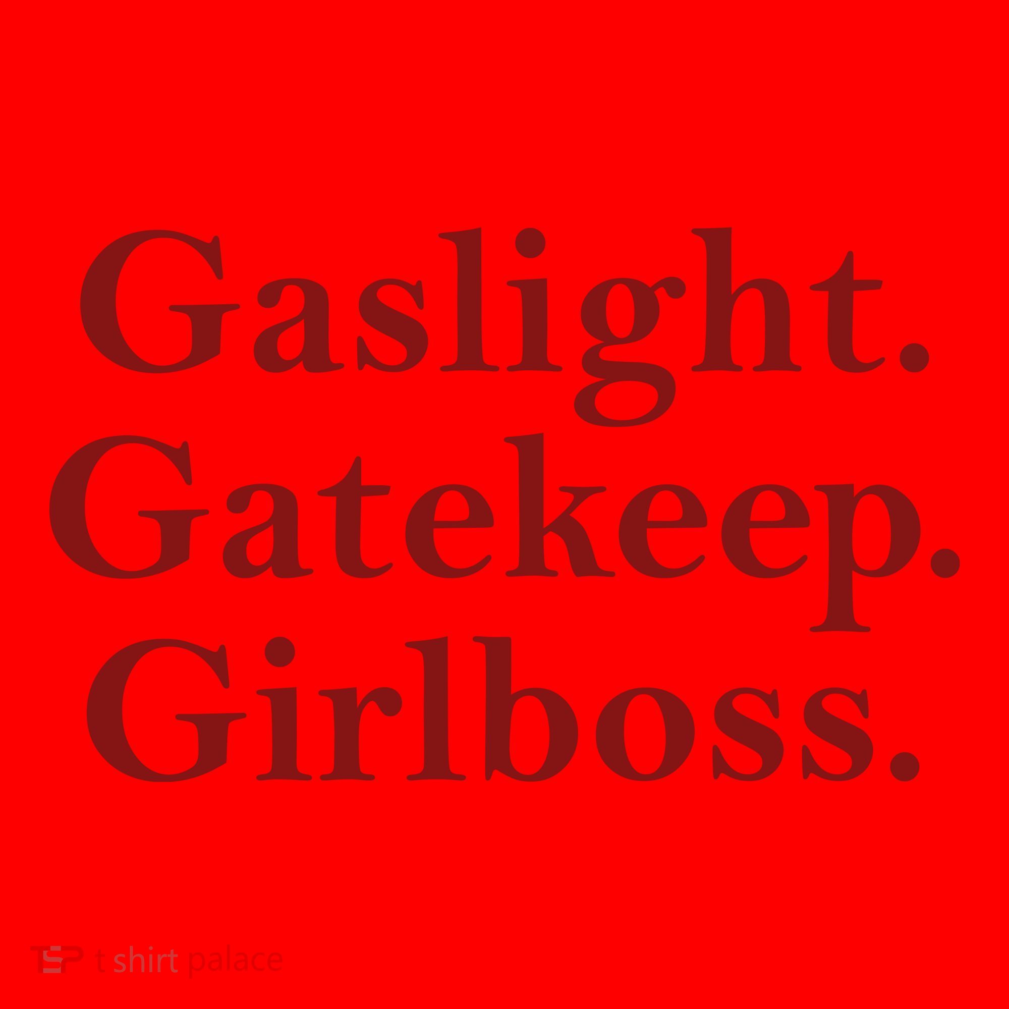 Gaslight Gatekeep Girlboss Santa Hat