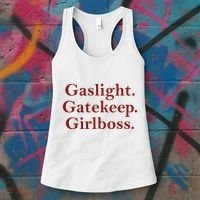 Gaslight Gatekeep Girlboss Women's Tank Top thumb 3