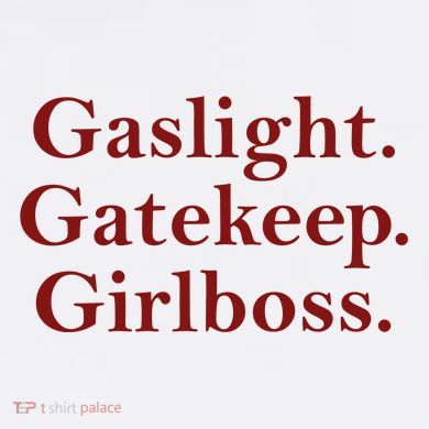 Gaslight Gatekeep Girlboss Kids Long Sleeve Shirt