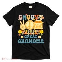 Groovy Great Grandma Retro Matching Family Baby Shower T-Shirt thumb 0
