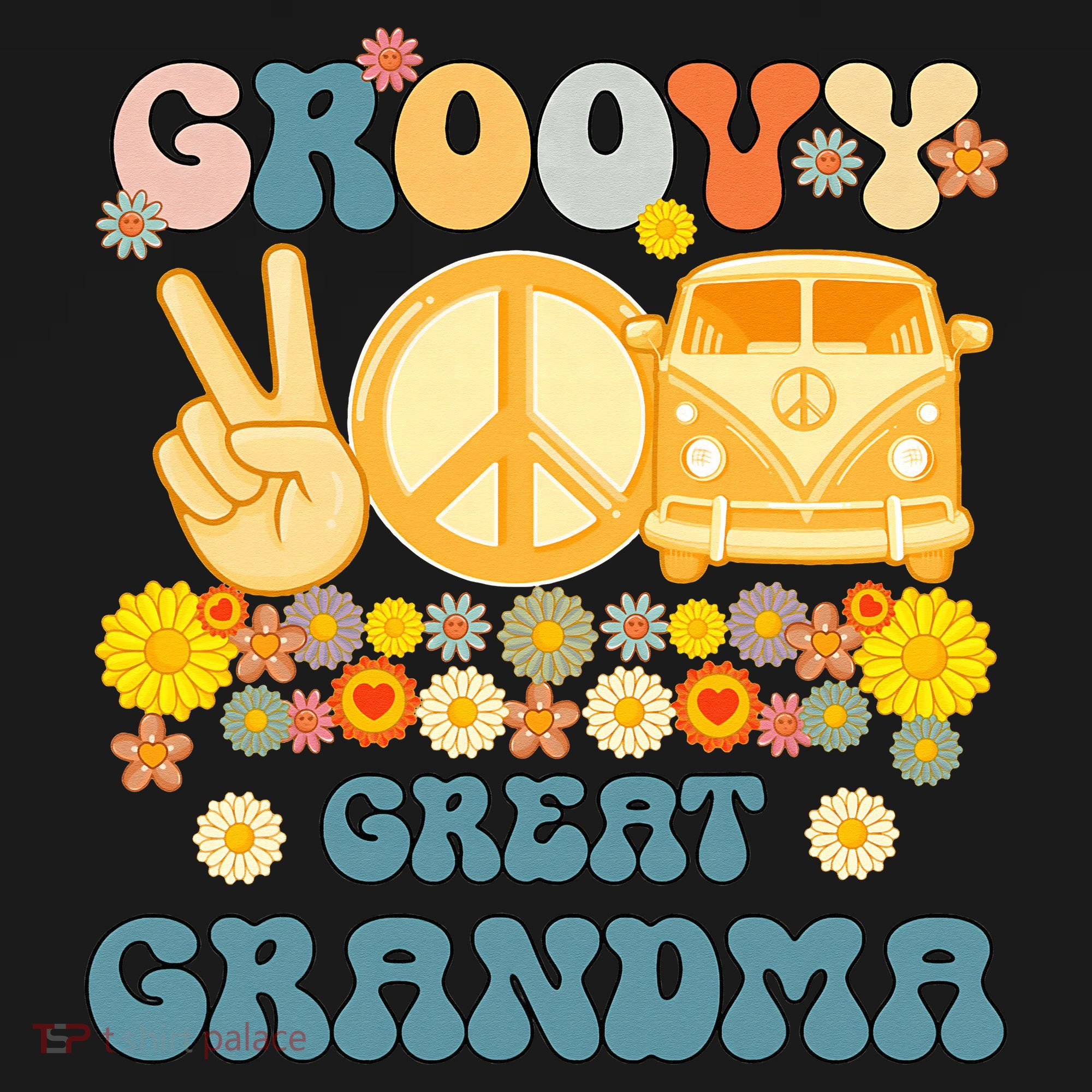 Groovy Great Grandma Retro Matching Family Baby Shower Women's Tank Top