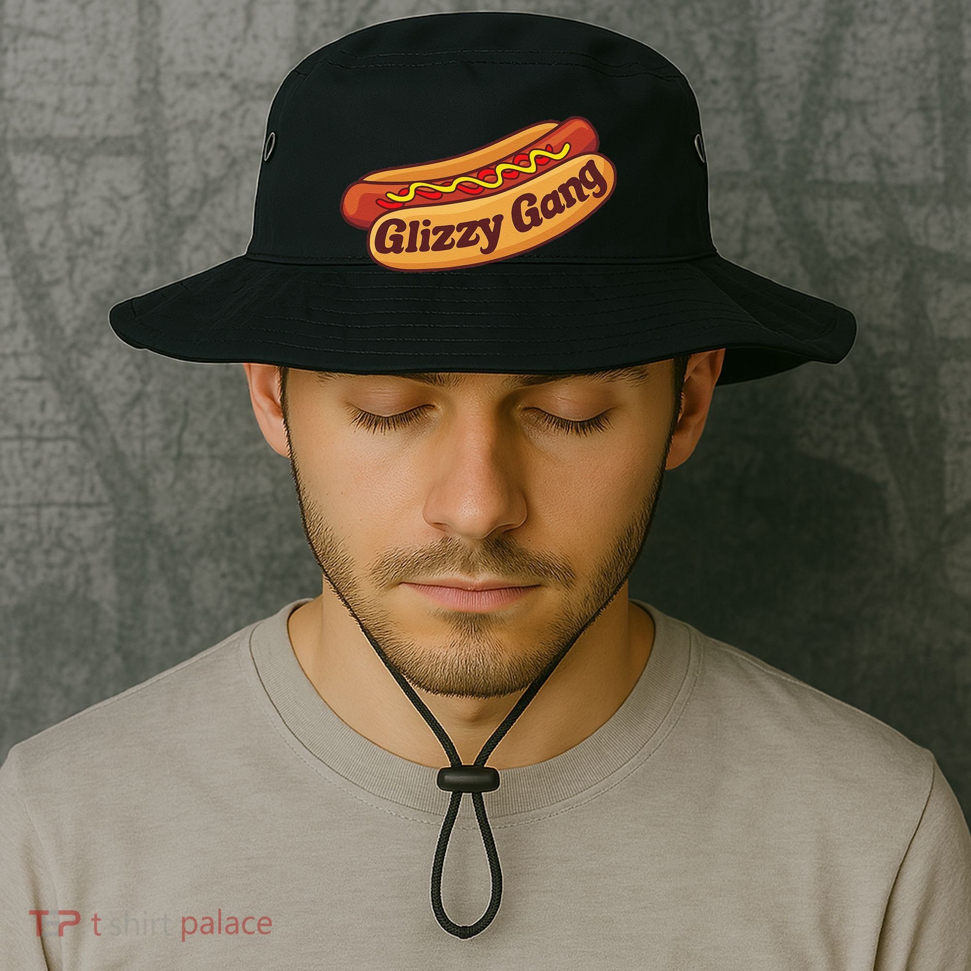 Glizzy Gang Gladiator Gobbler Funny Hot Dog Bucket Hat