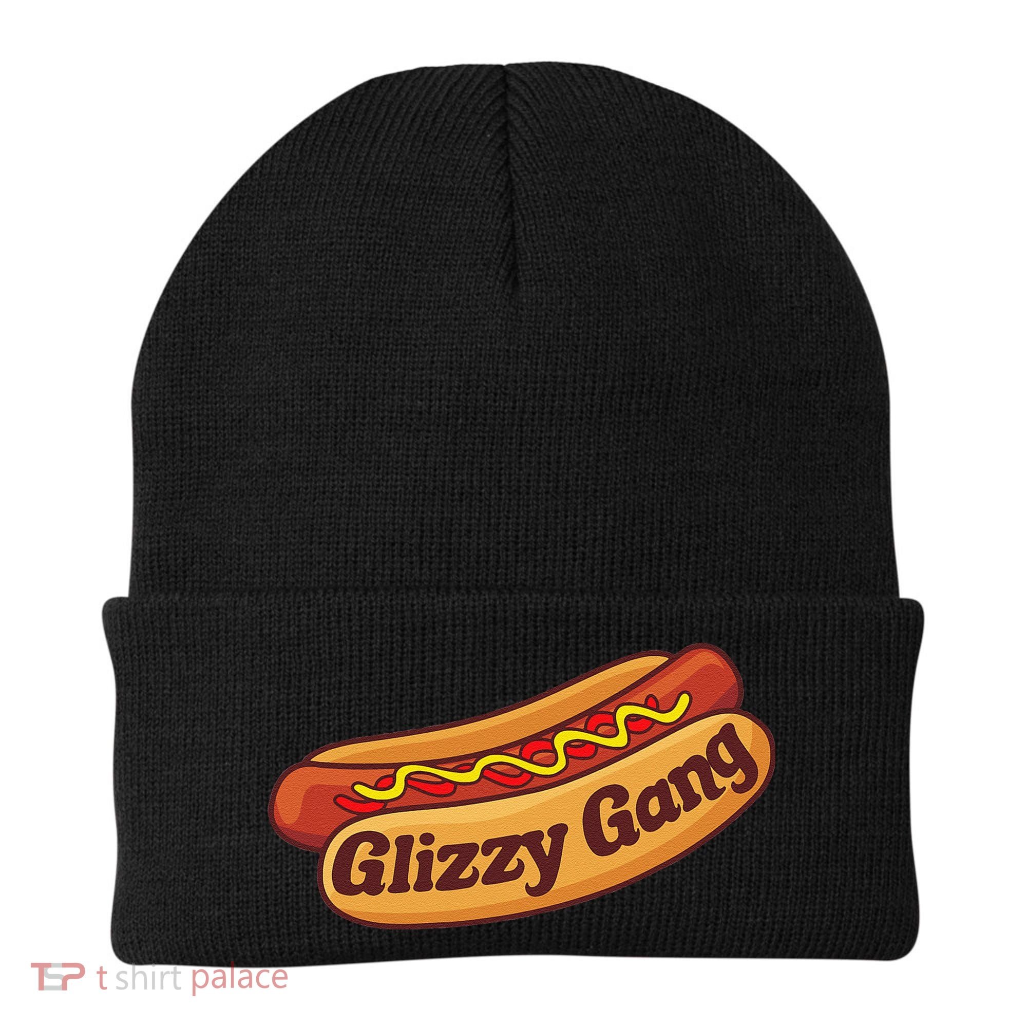 Glizzy Gang Gladiator Gobbler Funny Hot Dog Beanie