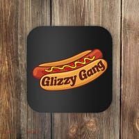 Glizzy Gang Gladiator Gobbler Funny Hot Dog Coaster thumb 0