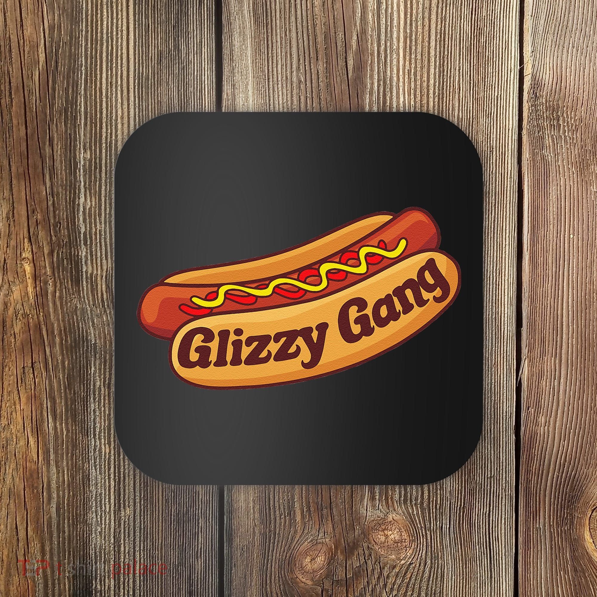 Glizzy Gang Gladiator Gobbler Funny Hot Dog Coaster
