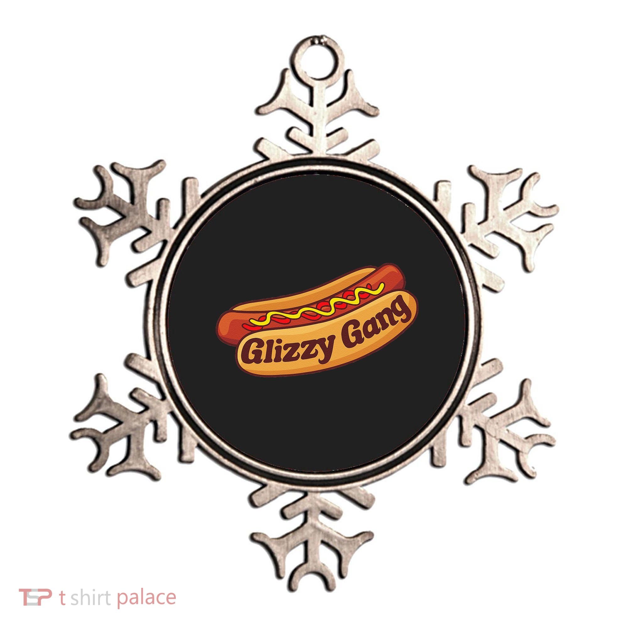 Glizzy Gang Gladiator Gobbler Funny Hot Dog Ornament