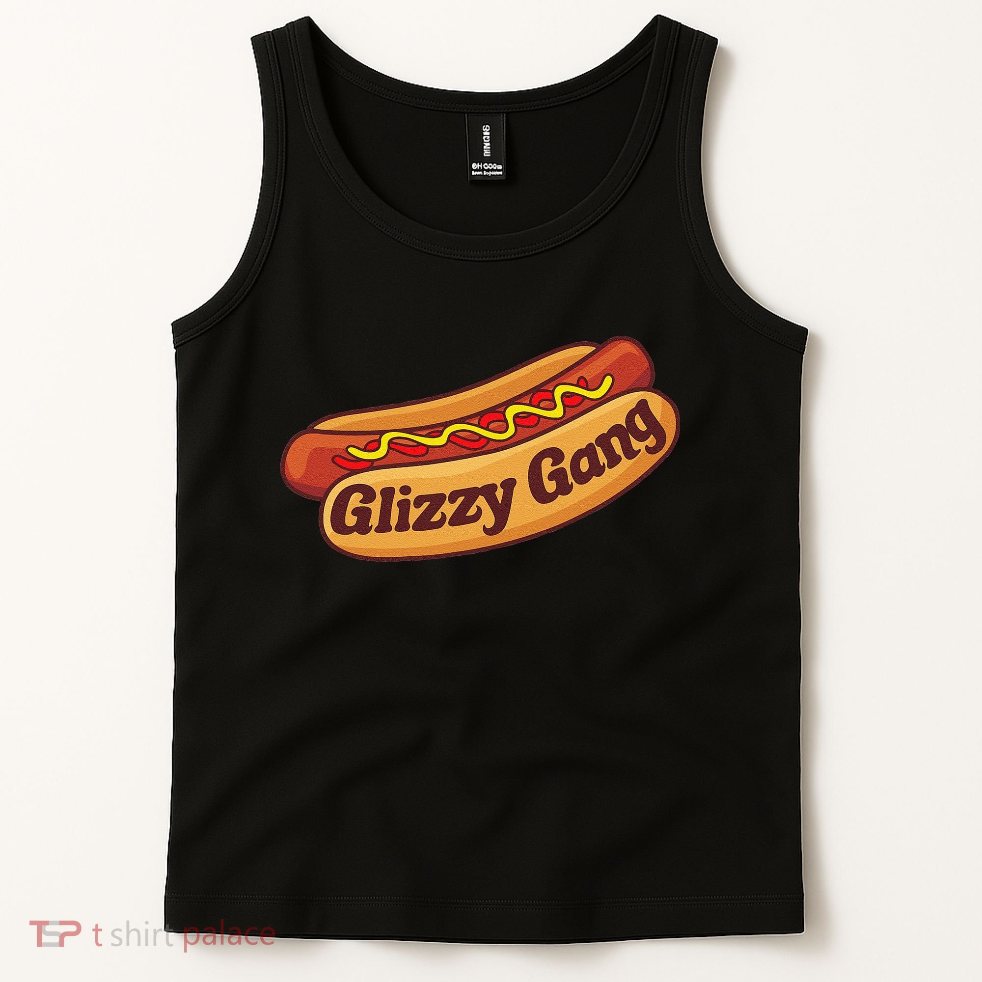 Glizzy Gang Gladiator Gobbler Funny Hot Dog Tank Top