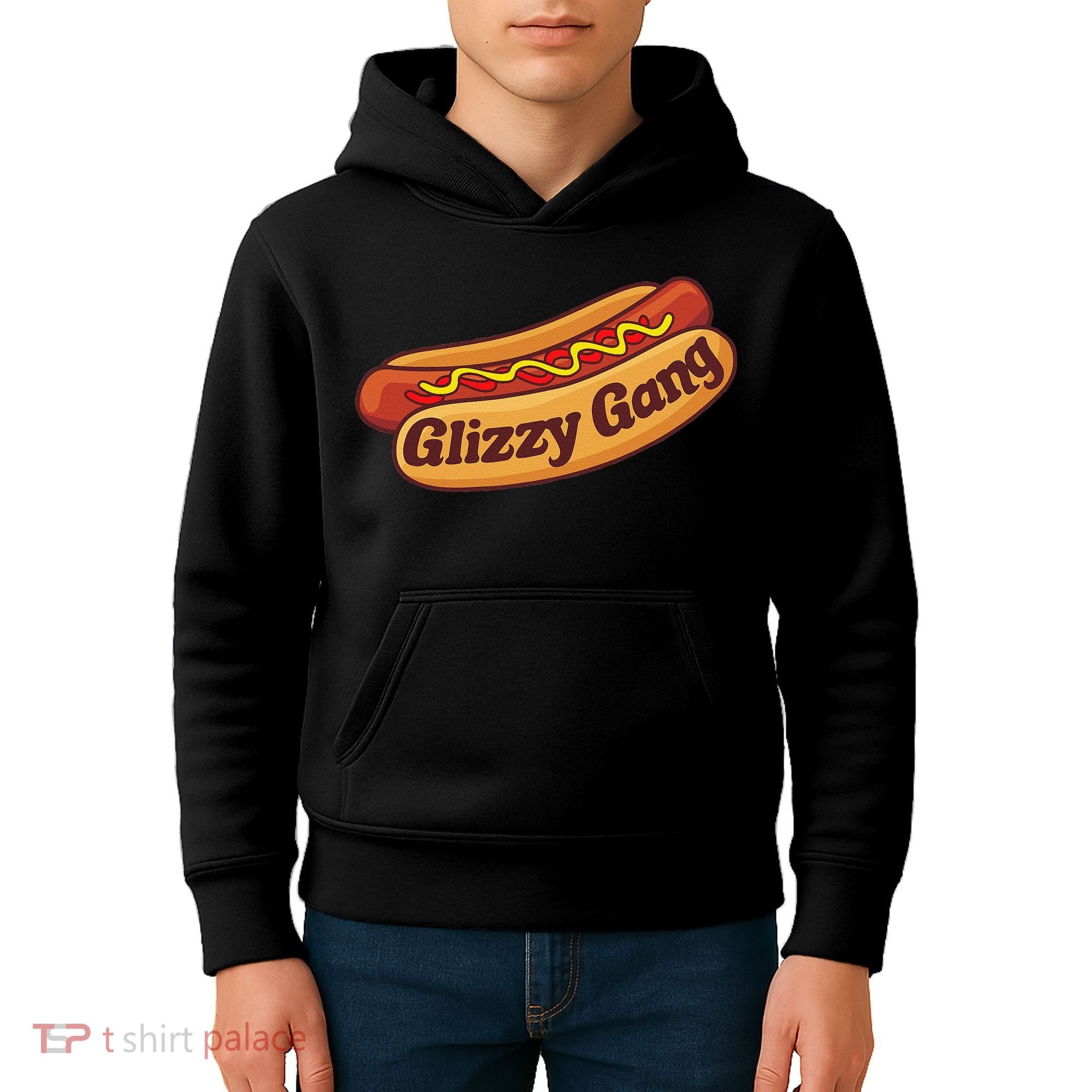 Glizzy Gang Gladiator Gobbler Funny Hot Dog Kids Hoodie