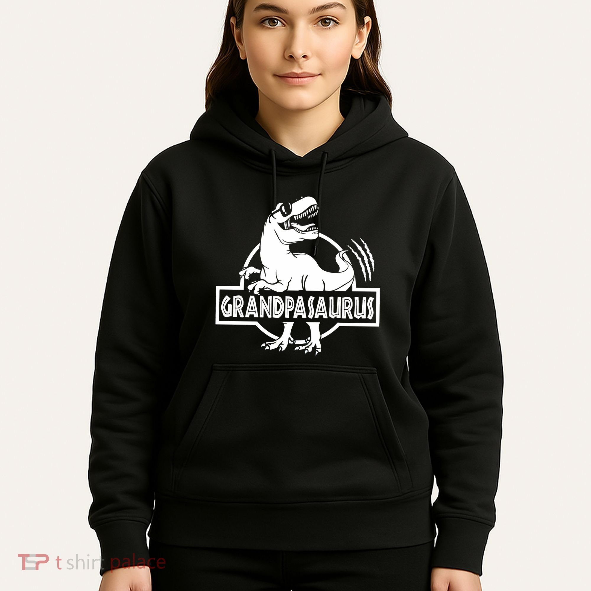 Grandpasaurus Grandfather Grandpa Pop Pop Trex Dinosaur Sweat Hoodie