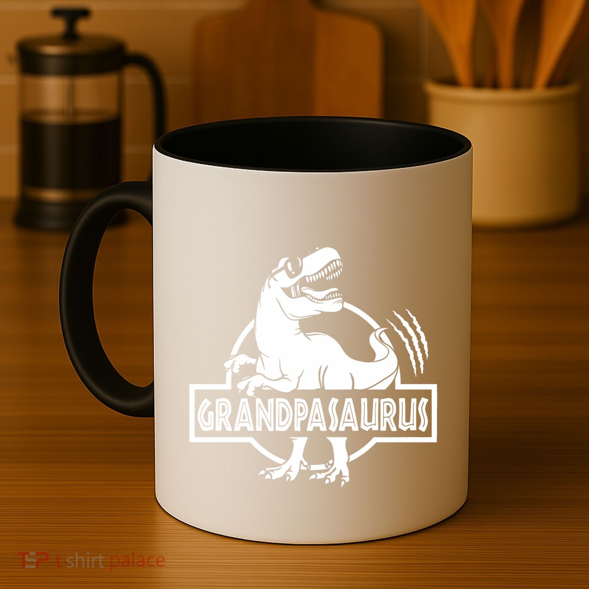Grandpasaurus Grandfather Grandpa Pop Pop Trex Dinosaur Sweat Coffee Mug