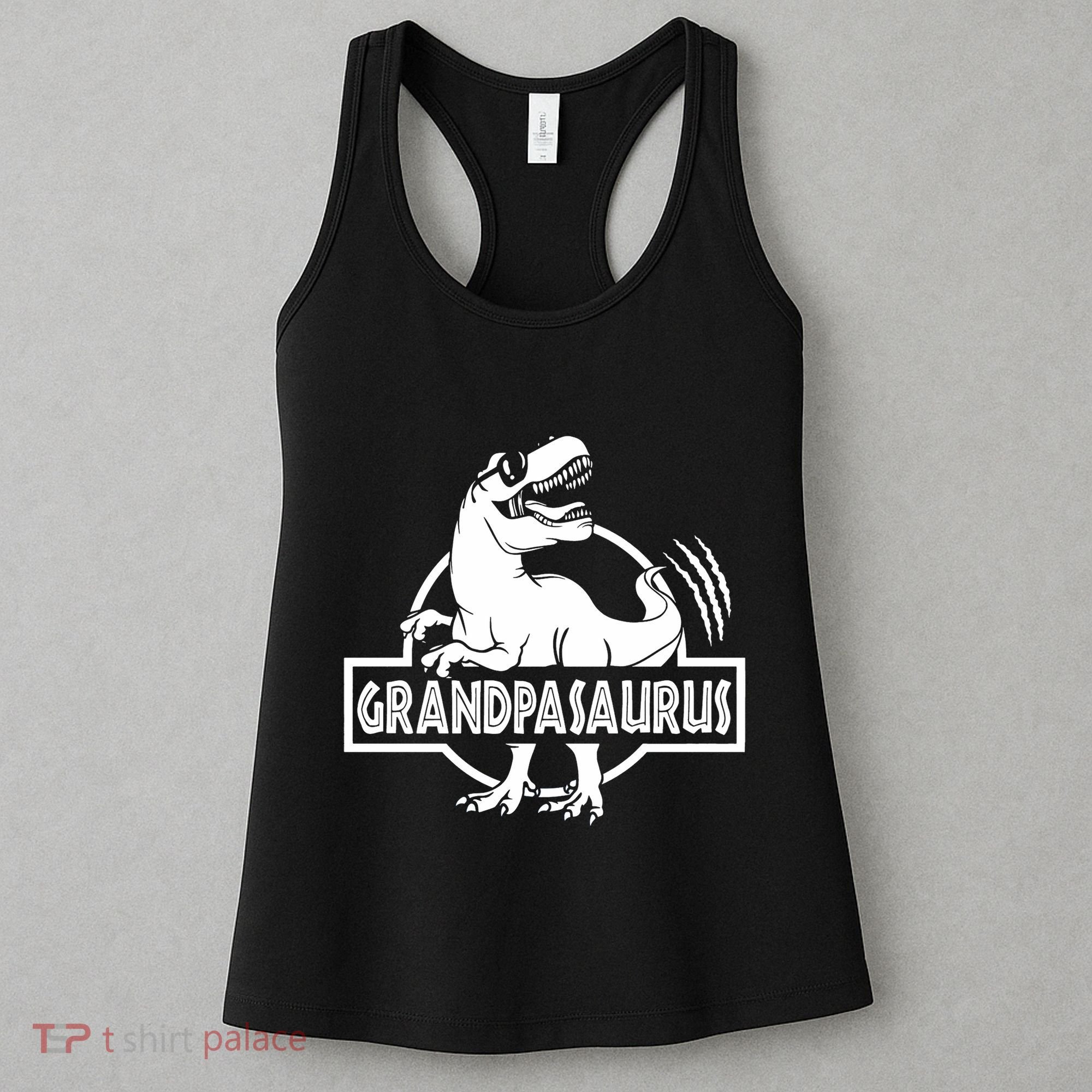 Grandpasaurus Grandfather Grandpa Pop Pop Trex Dinosaur Sweat Women's Tank Top
