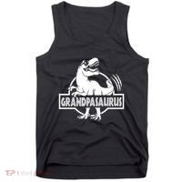 Grandpasaurus Grandfather Grandpa Pop Pop Trex Dinosaur Sweat Tank Top thumb 0