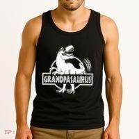 Grandpasaurus Grandfather Grandpa Pop Pop Trex Dinosaur Sweat Tank Top thumb 3