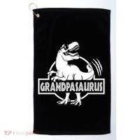 Grandpasaurus Grandfather Grandpa Pop Pop Trex Dinosaur Sweat Golf Towel thumb 0