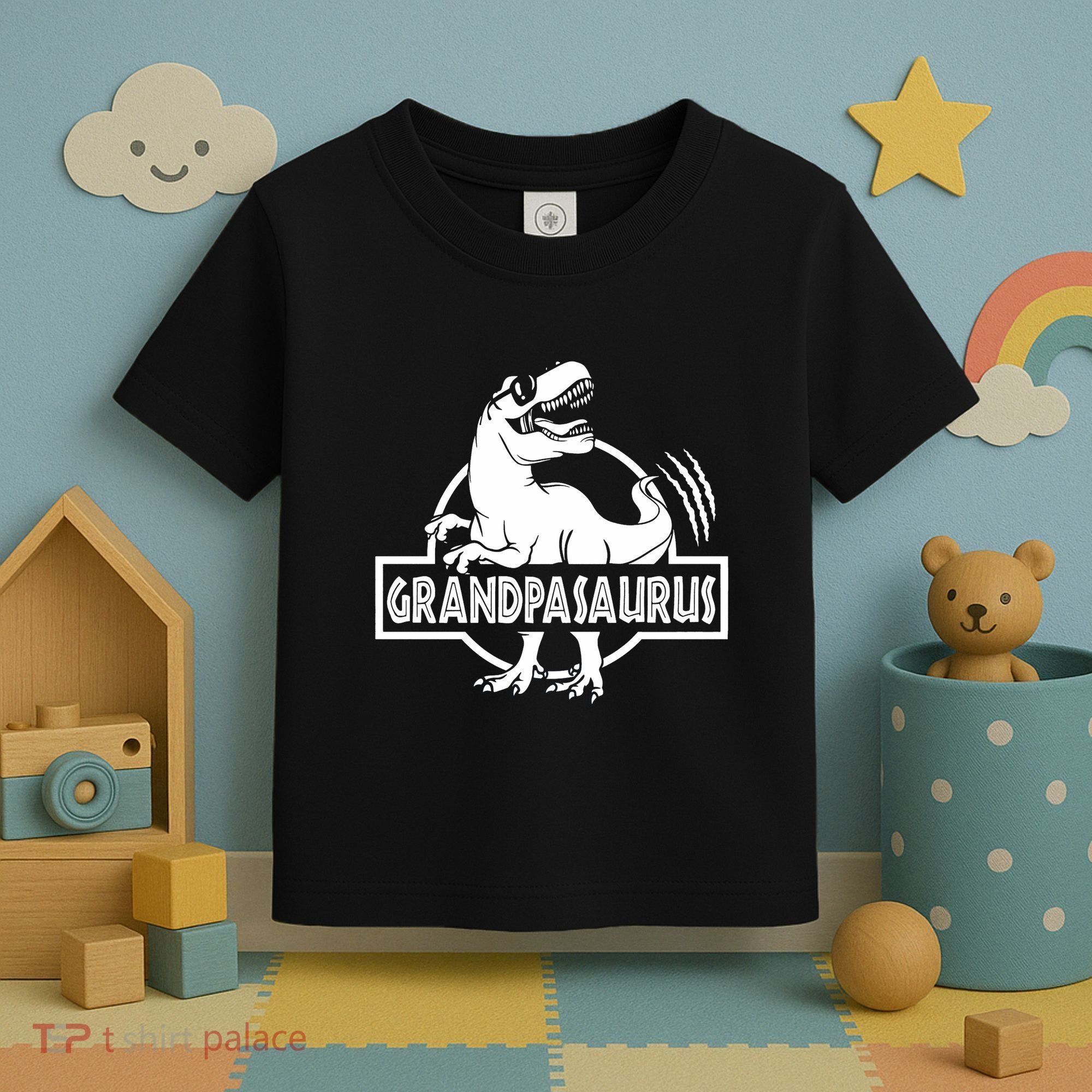 Grandpasaurus Grandfather Grandpa Pop Pop Trex Dinosaur Sweat Toddler T-Shirt