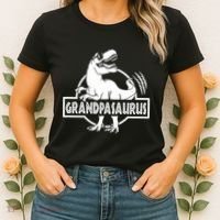 Grandpasaurus Grandfather Grandpa Pop Pop Trex Dinosaur Sweat Women's T-Shirt thumb 2