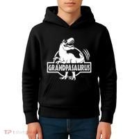 Grandpasaurus Grandfather Grandpa Pop Pop Trex Dinosaur Sweat Kids Hoodie thumb 4