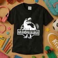 Grandpasaurus Grandfather Grandpa Pop Pop Trex Dinosaur Sweat Kids T-Shirt thumb 3