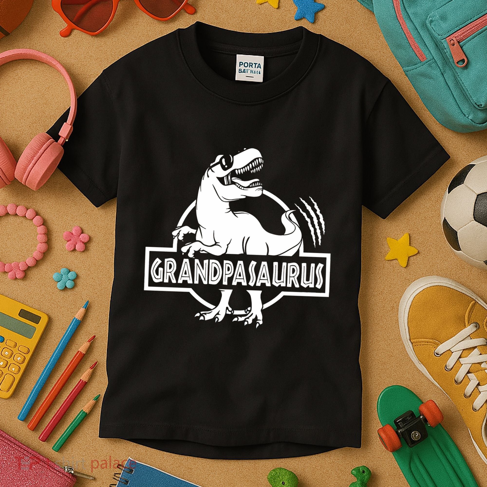 Grandpasaurus Grandfather Grandpa Pop Pop Trex Dinosaur Sweat Kids T-Shirt