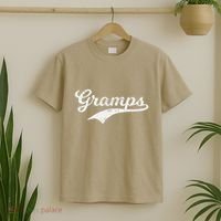Gramps Grandpa Grandad Fathers Day Gift Baseball Style Pops T-Shirt thumb 2