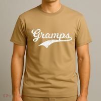 Gramps Grandpa Grandad Fathers Day Gift Baseball Style Pops T-Shirt thumb 3