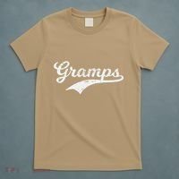 Gramps Grandpa Grandad Fathers Day Gift Baseball Style Pops T-Shirt thumb 5