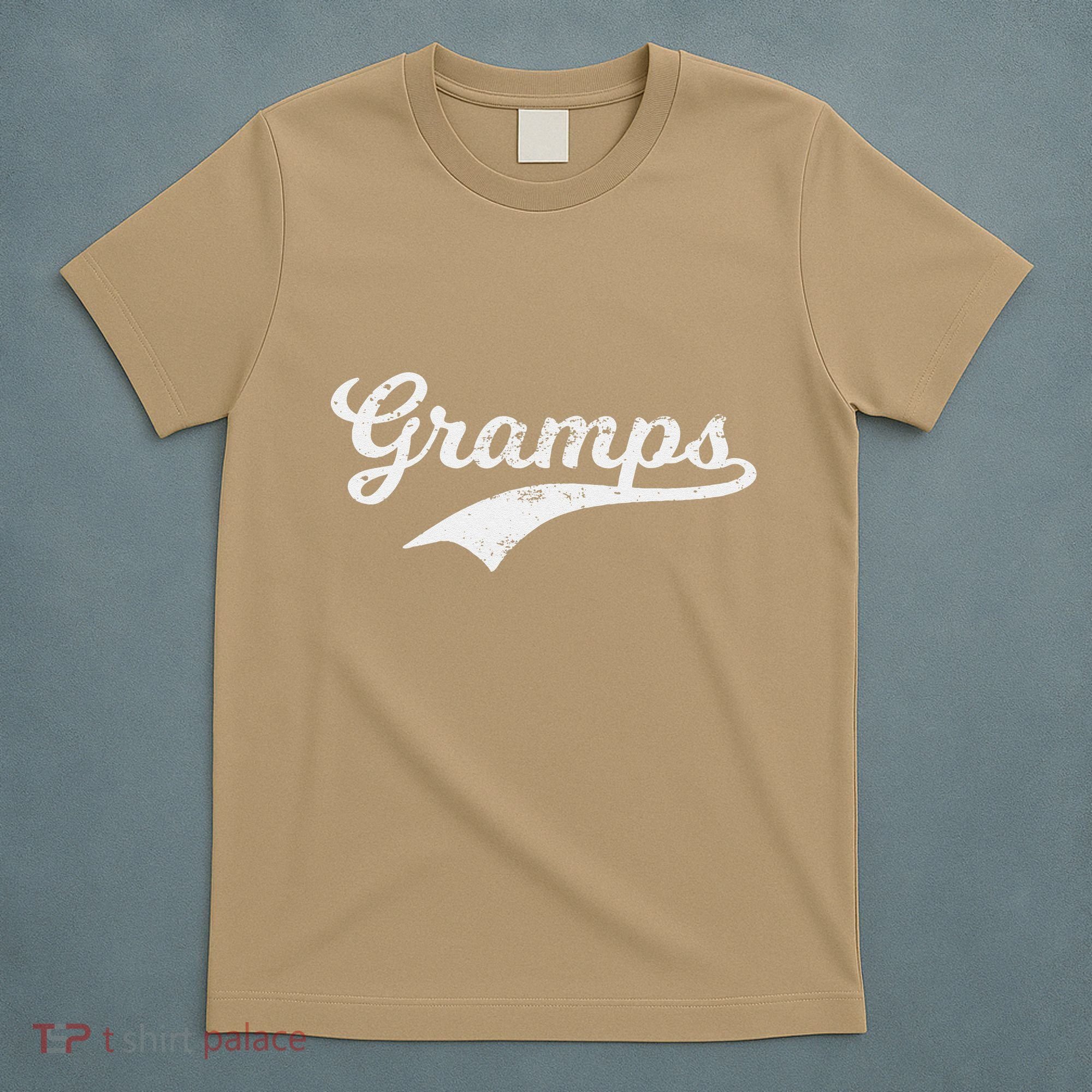 Gramps Grandpa Grandad Fathers Day Gift Baseball Style Pops T-Shirt