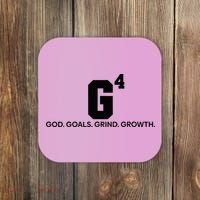 G4 God Goals Grind Growth Funny Christian Coaster thumb 0