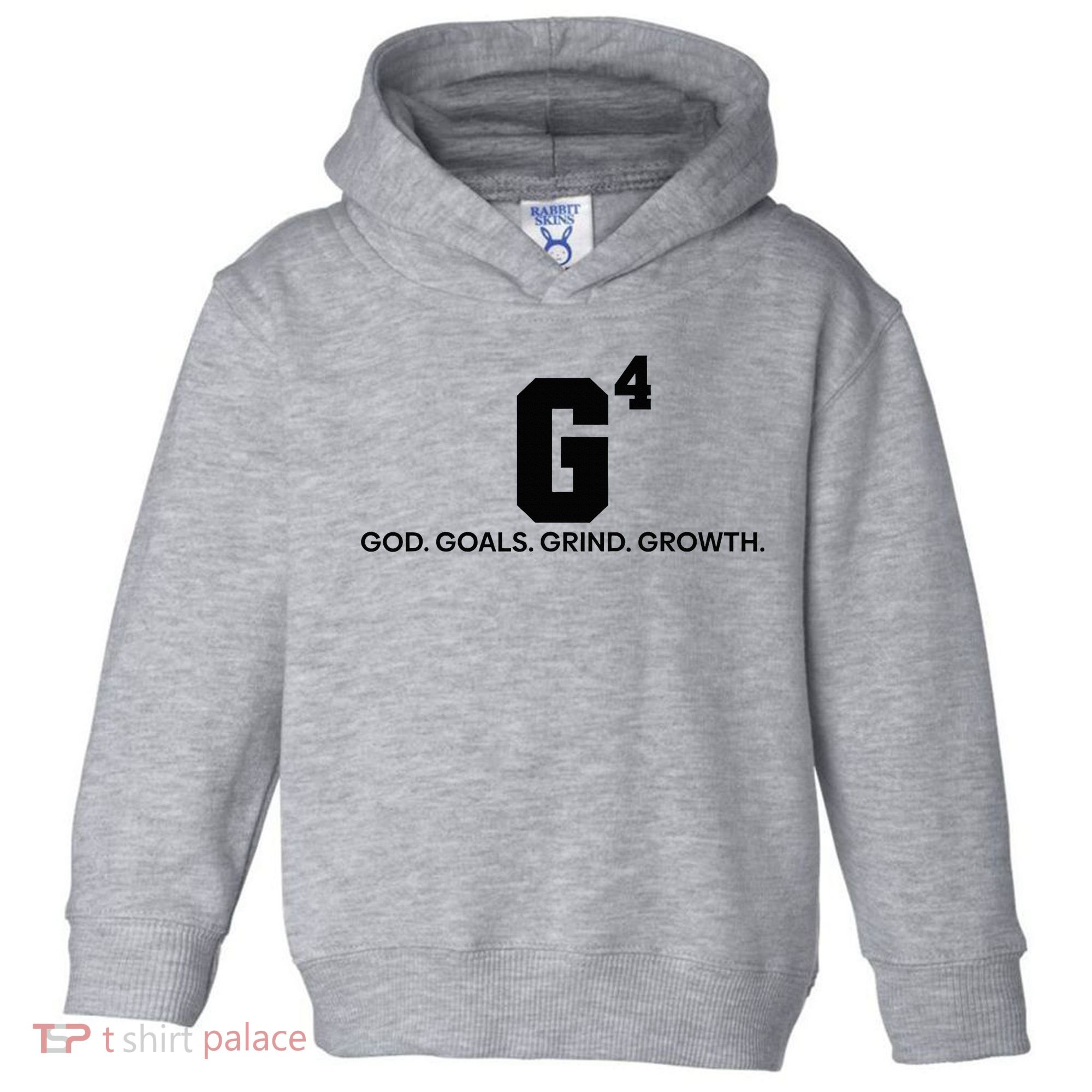 G4 God Goals Grind Growth Funny Christian Toddler Hoodie