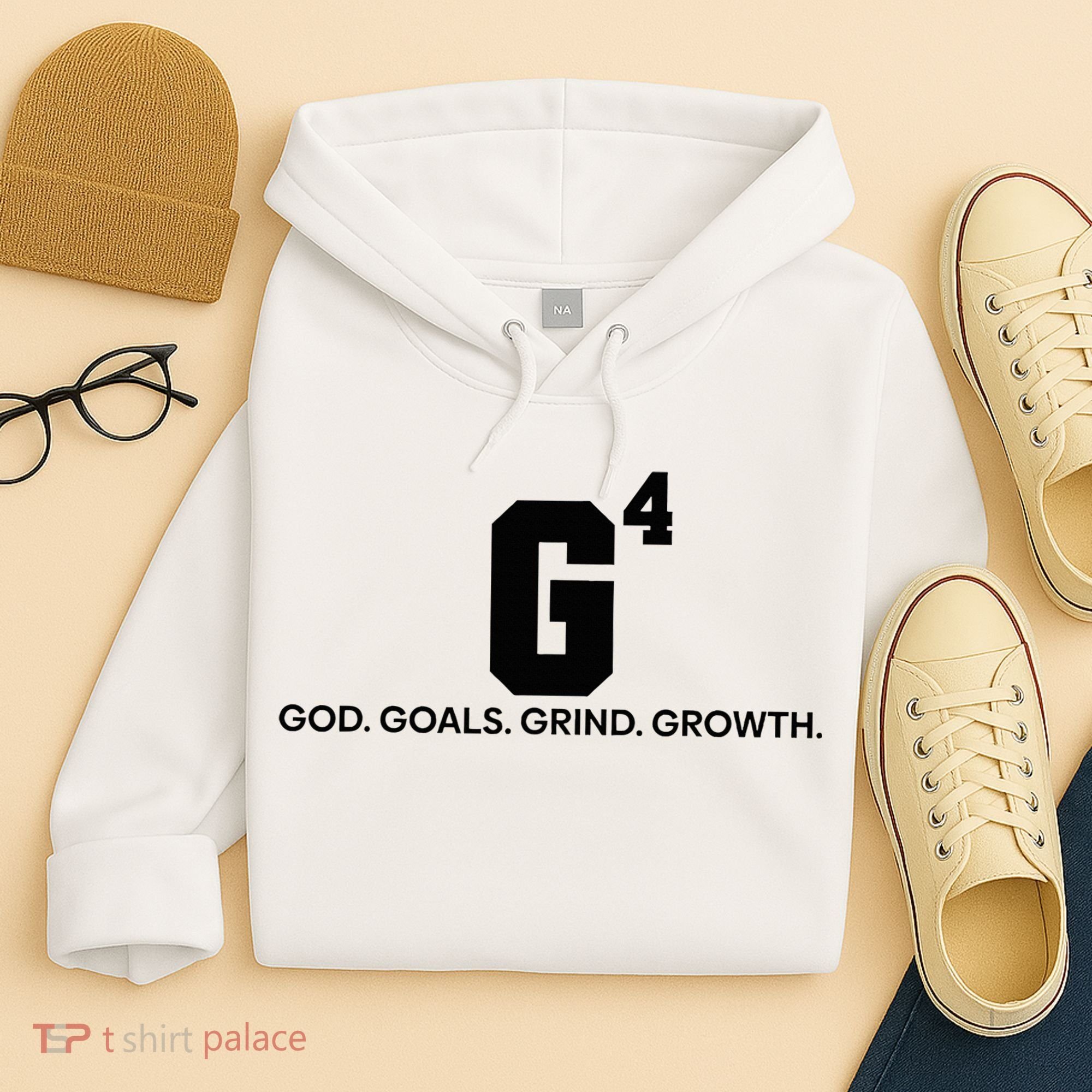 G4 God Goals Grind Growth Funny Christian Hoodie