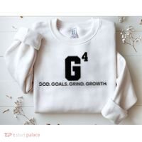 G4 God Goals Grind Growth Funny Christian Sweatshirt thumb 2