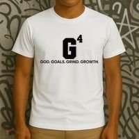 G4 God Goals Grind Growth Funny Christian T-Shirt thumb 3