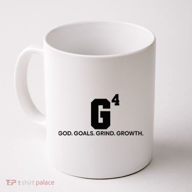 G4 God Goals Grind Growth Funny Christian Coffee Mug