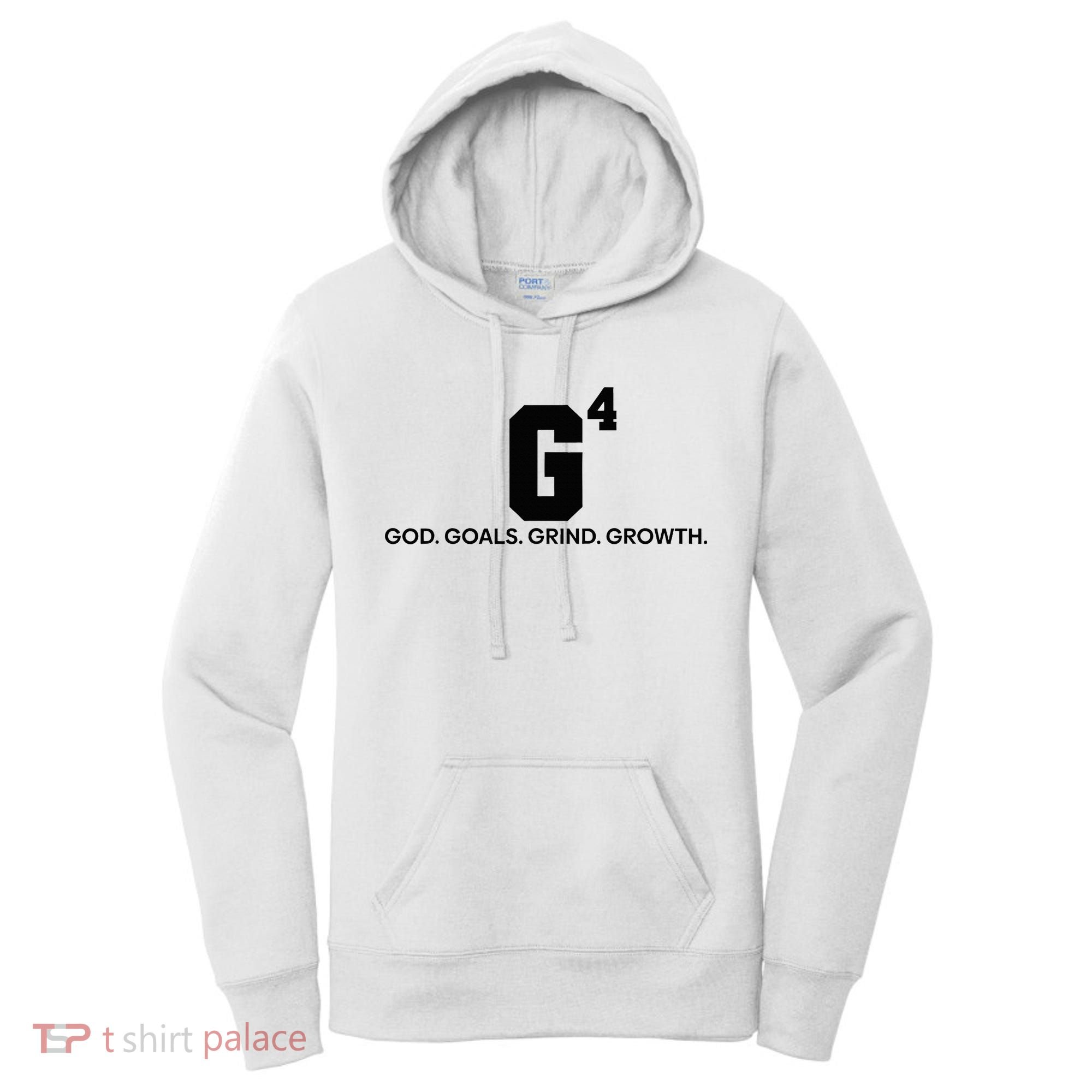 G4 God Goals Grind Growth Funny Christian Women's Hoodie