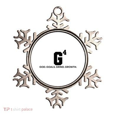G4 God Goals Grind Growth Funny Christian Ornament
