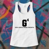 G4 God Goals Grind Growth Funny Christian Women's Tank Top thumb 3