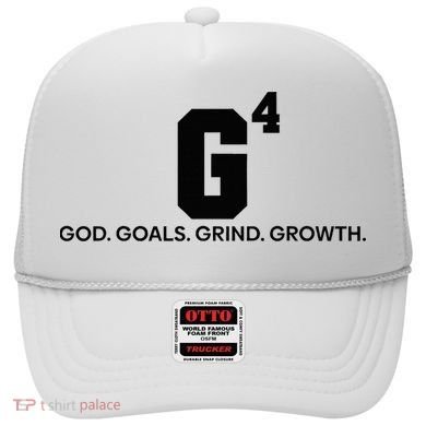 G4 God Goals Grind Growth Funny Christian Hat
