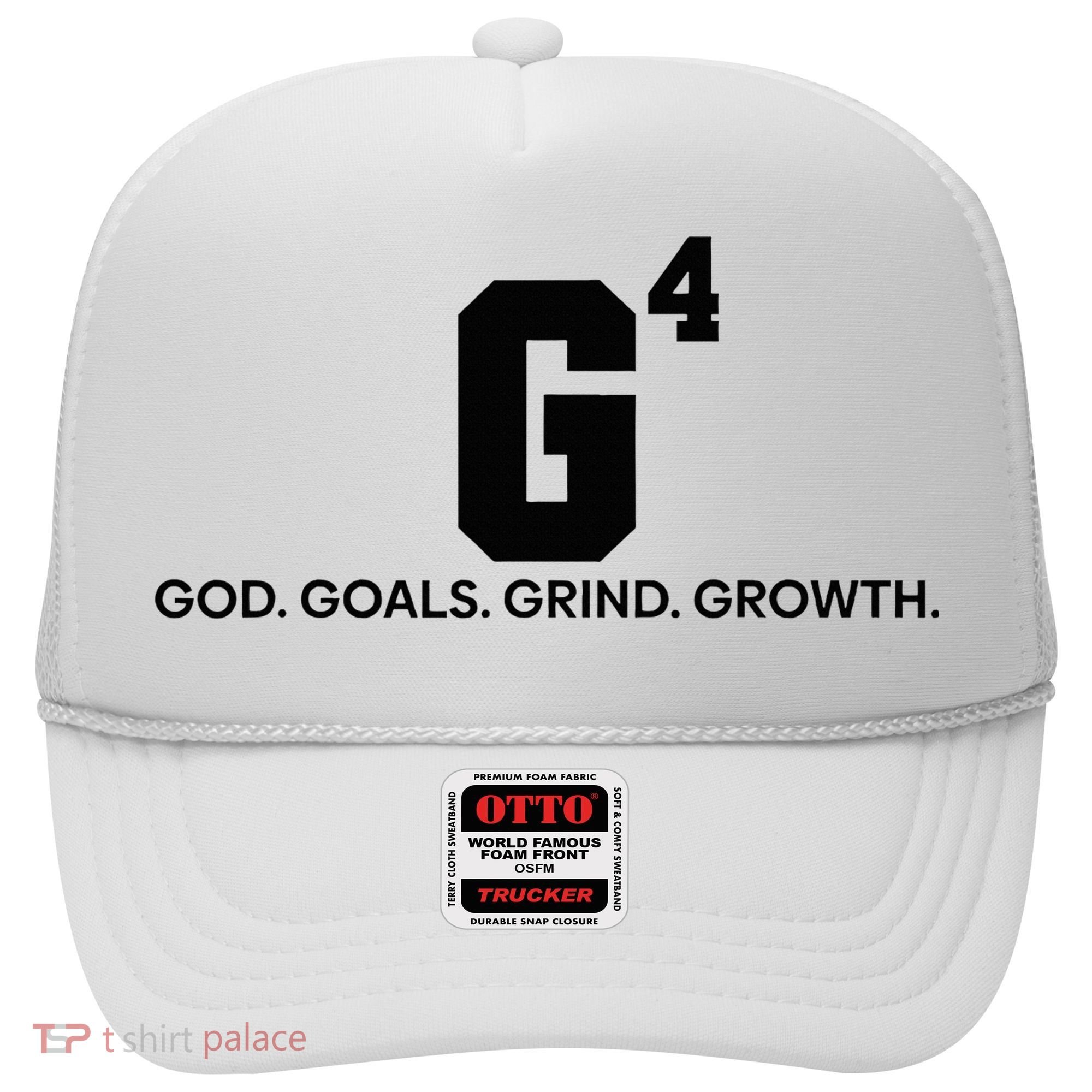 G4 God Goals Grind Growth Funny Christian Hat