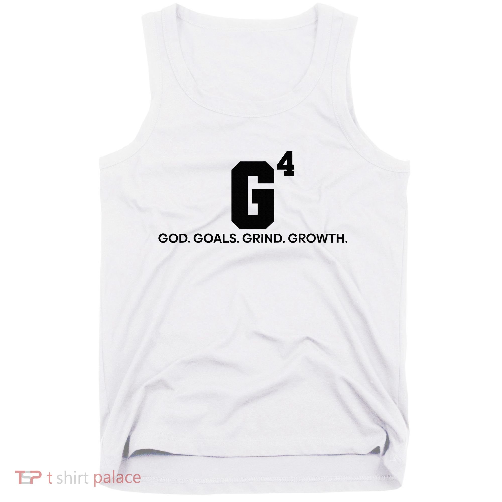 G4 God Goals Grind Growth Funny Christian Tank Top