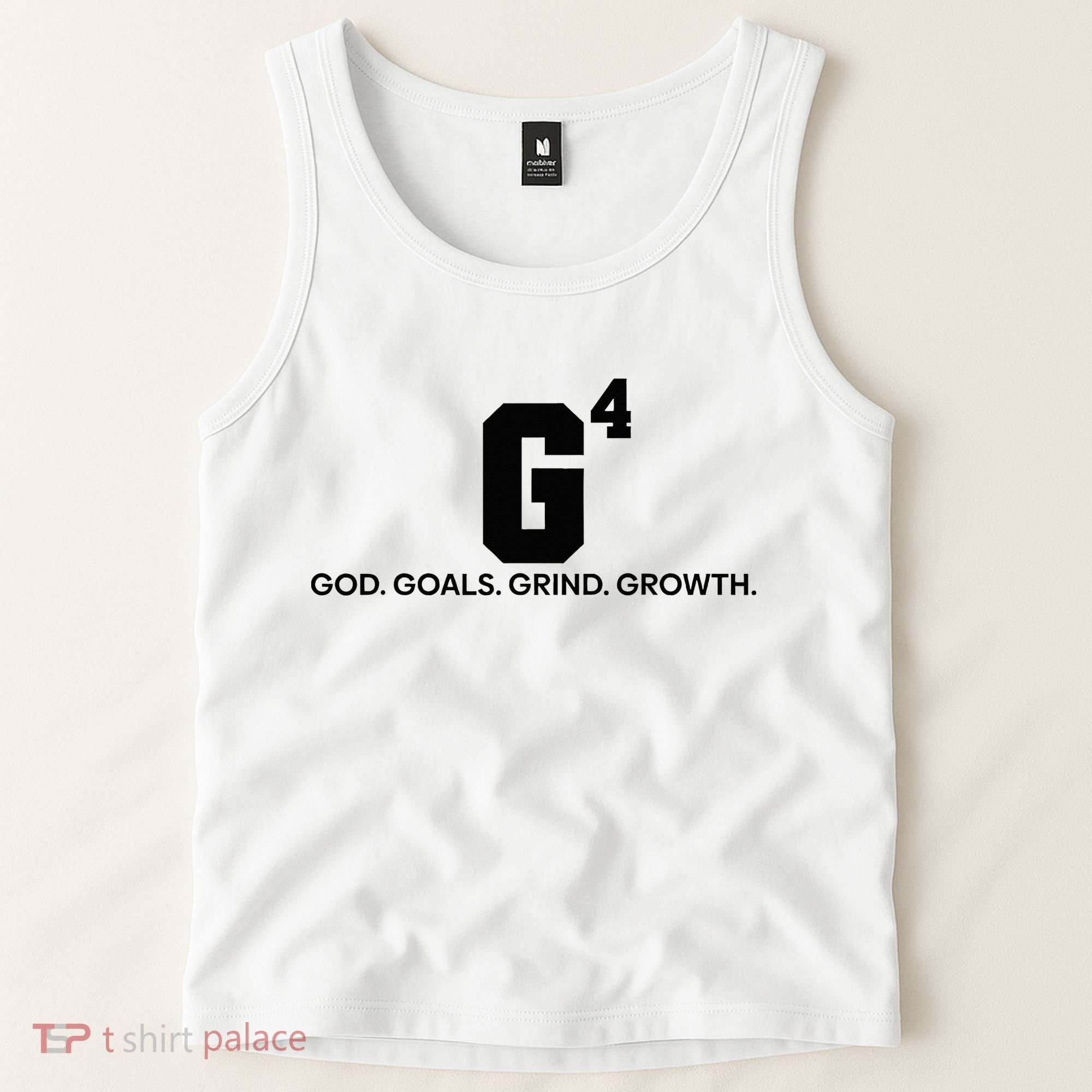 G4 God Goals Grind Growth Funny Christian Tank Top