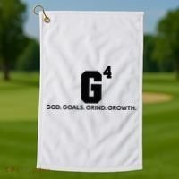 G4 God Goals Grind Growth Funny Christian Golf Towel thumb 1