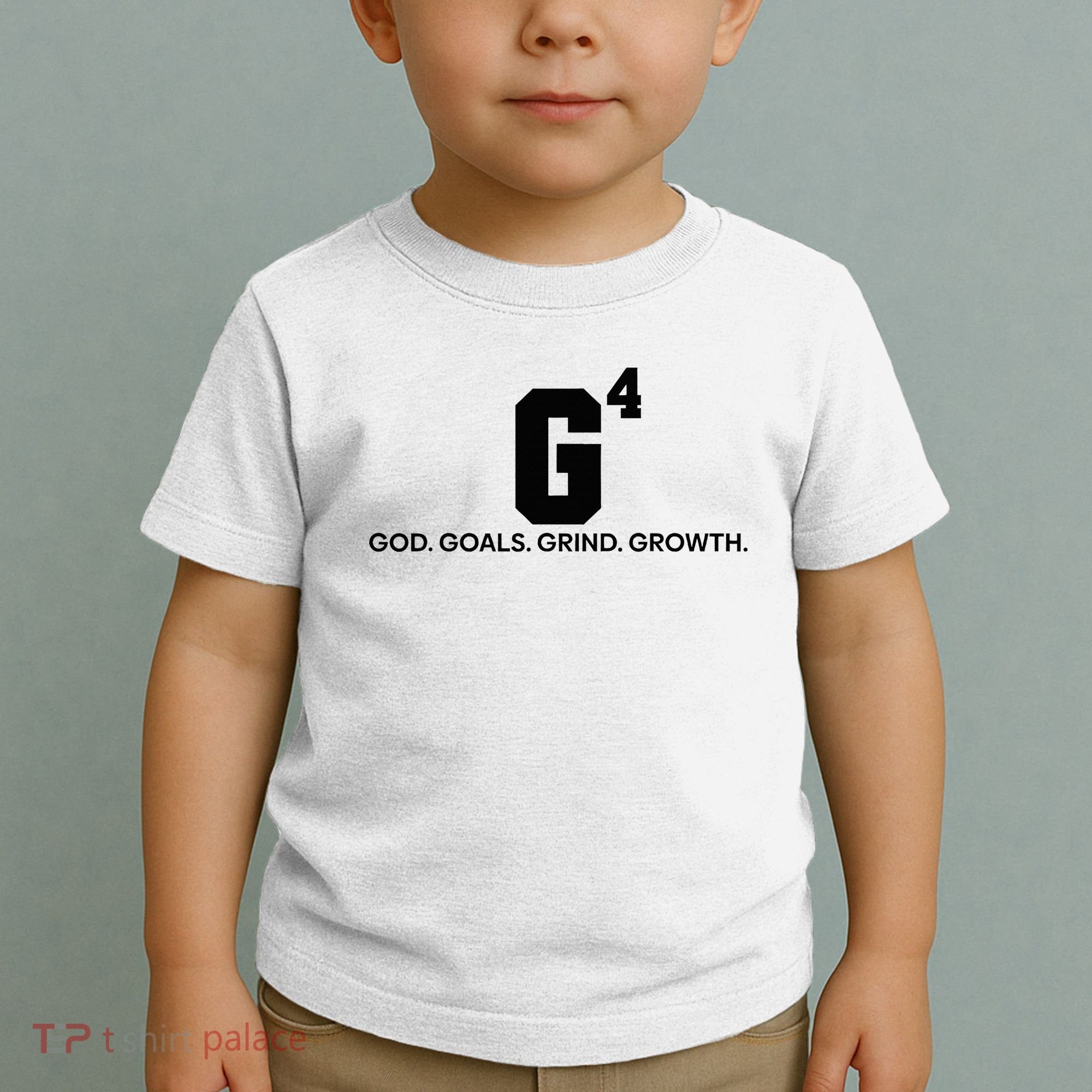 G4 God Goals Grind Growth Funny Christian Toddler T-Shirt