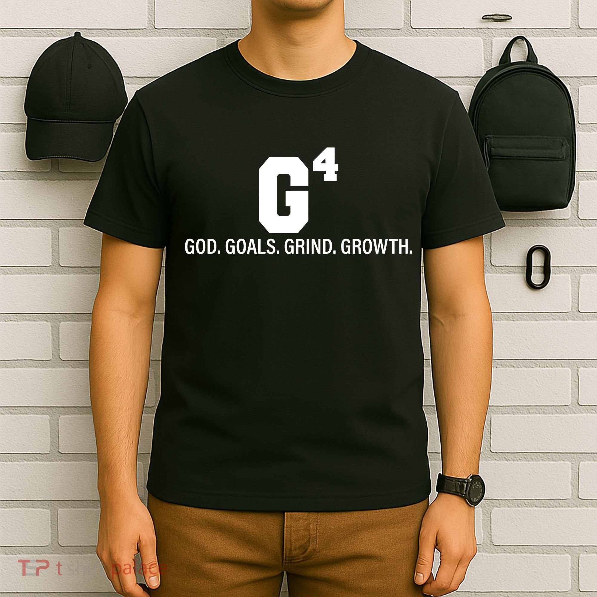 God Goals Grind Growth T-Shirt