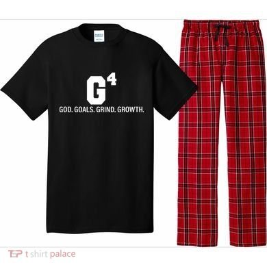 God Goals Grind Growth Pajama Set